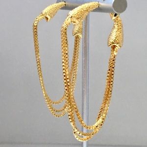Alexis Bittar Chain Loop Earrings